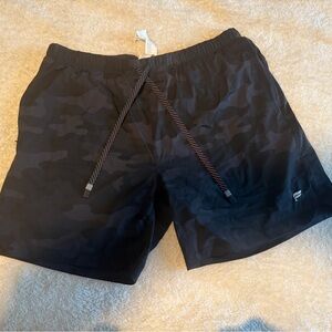 Fabletics Men's Dark Camouflage Athletic Shorts